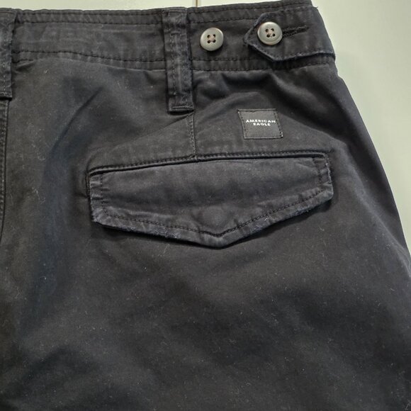 American Eagle Cargo Pants Mens 30x30/27 Black Flex Lived-In Utility Tech Casual - Picture 15 of 16